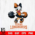 Texas Longhorns Daisy Duck Cheerleader Disney, Svg Eps Dxf Png File, Digital Download