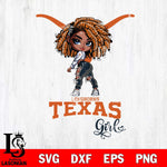 Texas Longhorns Fan Girl Svg Eps Dxf Png File, Digital Download, Instant Download