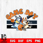 Texas Longhorns Game Day Bluey Svg Eps Dxf Png File, Digital Download, Instant Download