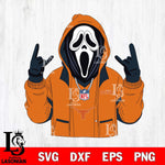 Texas Longhorns Ghostface Scream Football Halloween Svg Eps Dxf Png File, NCAA svg, Digital Download, Instant Download