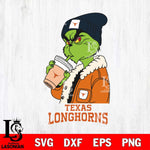 Texas Longhorns Grinch Bougie Football Svg Eps Dxf Png File, Digital Download, Instant Download