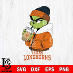 Texas Longhorns Grinch Bougie Sport Svg Eps Dxf Png File, Digital Download, Instant Download