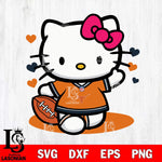 Texas Longhorns Hello Kitty sport 10 Svg Eps Dxf Png File, NCAA svg, Digital Download, Instant Download