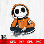 Texas Longhorns Jack Skellington halloween Svg Eps Dxf Png File, NCAA svg, Digital Download, Instant Download