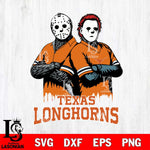 Texas Longhorns Jason Voorhees 8 Svg Eps Dxf Png File, Digital Download