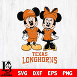 Texas Longhorns Mickey Minnie Rugby Svg Eps Dxf Png File, NCAA svg , File Cut , Digital Download , Instant Download, Cut Svg Files