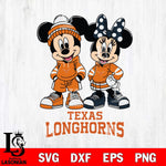 Texas Longhorns Mickey Minnie Rugby Hoodie Svg Eps Dxf Png File, NCAA svg , File Cut , Digital Download , Instant Download, Cut Svg Files