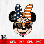 Texas Longhorns Minnie Mouse Love Svg Eps Dxf Png File, NCAA svg, Digital Download, Instant Download