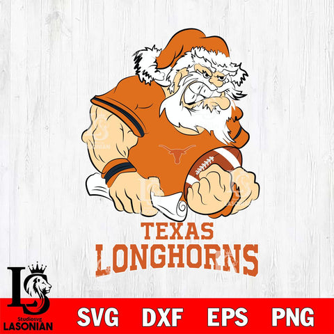 Texas Longhorns Santa Claus Angry Svg dxf eps png pdf file,NCAA svg,Digital Download,Cricut file