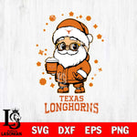 Texas Longhorns Santa Claus Coffe Svg dxf eps png pdf file,NCAA svg,Digital Download,Cricut file