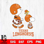 Texas Longhorns Snoopy Sport Svg Eps Dxf Png File, Digital Download