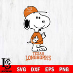 Texas Longhorns Snoopy Sport 8 Svg Eps Dxf Png File, Digital Download