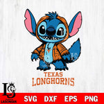 Texas Longhorns Stitch Halloween Svg Eps Dxf Png File, NCAA svg, Digital Download, Instant Download