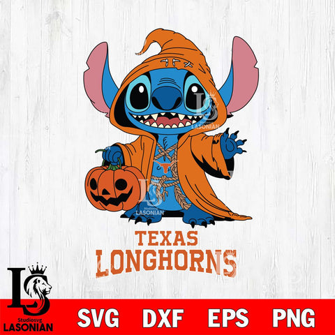 Texas Longhorns Stitch Horror Svg Eps Dxf Png File, NCAA svg, Digital Download, Instant Download