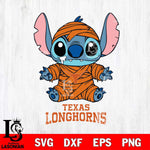 Texas Longhorns Stitch Mummy Svg Eps Dxf Png File, NCAA svg, Digital Download, Instant Download