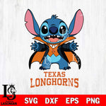 Texas Longhorns Stitch Vampire halloween Svg Eps Dxf Png File, NCAA svg, Digital Download, Instant Download