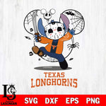 Texas Longhorns Stitch jason voorhees Halloween Svg Eps Dxf Png File, Digital Download, Instant Download