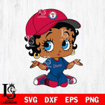 Texas Rangers Betty Boop MLB 6 Svg Eps Dxf Png File, MLB svg, Digital Download, Instant Download