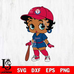 Texas Rangers Betty Boop MLB 7 Svg Eps Dxf Png File, MLB svg, Digital Download, Instant Download