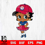 Texas Rangers Betty Boop MLB 8 Svg Eps Dxf Png File, MLB svg, Digital Download, Instant Download