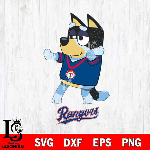 Texas Rangers Bluey Dad Dance Svg Eps Dxf Png File, Digital Download, Instant Download