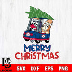 Texas Rangers Bluey Merry Christmas Svg Eps Dxf Png File, Digital Download