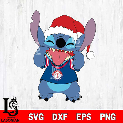 Texas Rangers Christmas Stitch Disney SVG DXF EPS PNG file, Cut file cricut, Instant Download