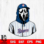 Texas Rangers Ghostface 4 Svg Eps Dxf Png File, Digital Download, Instant Download