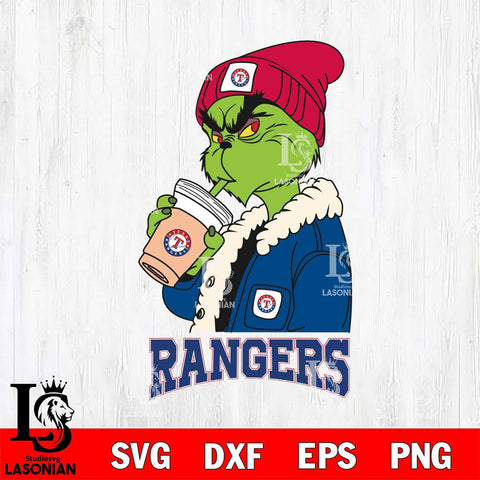 Texas Rangers Grinch Bougie Football Svg Eps Dxf Png File, Digital Download, Instant Download