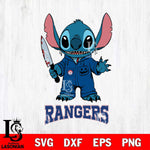 Texas Rangers Stitch Horror 2 Svg Eps Dxf Png File, MLB svg, Digital Download, Instant Download