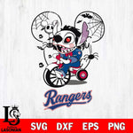 Texas Rangers Stitch Jigsaws Halloween Svg Eps Dxf Png File, Digital Download, Instant Download