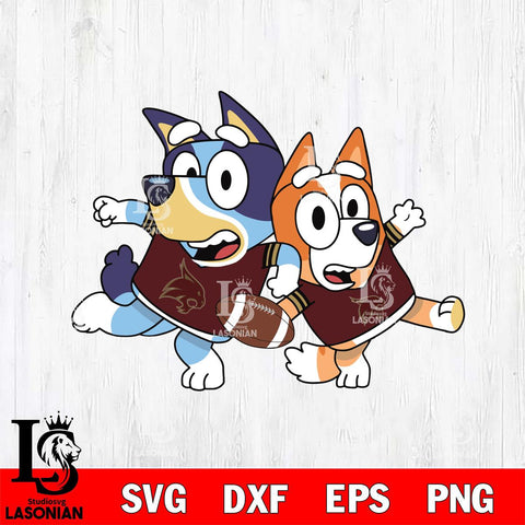 Texas State Bobcats Bluey Svg Eps Dxf Png File, Digital Download, Instant Download