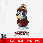 Texas State Bobcats Bluey Hoodie rugby Svg Eps Dxf Png File, Digital Download ,Instant Download, Cricut File