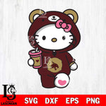 Texas State Bobcats Cute Hello Kitty Svg Eps Dxf Png File, Digital Download, Instant Download