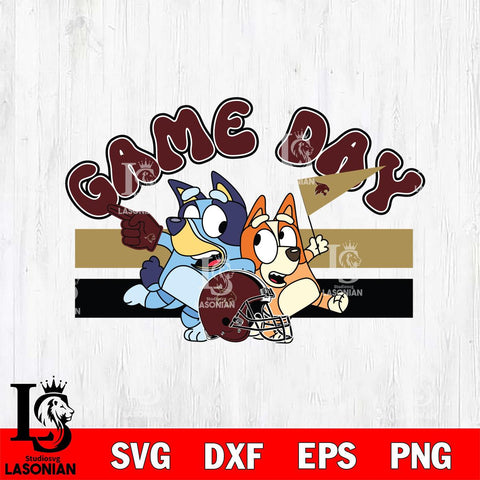 Texas State Bobcats Game Day Bluey Svg Eps Dxf Png File, Digital Download, Instant Download