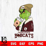 Texas State Bobcats Grinch Bougie Football Svg Eps Dxf Png File, Digital Download, Instant Download