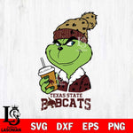 Texas State Bobcats Grinch hat Svg Eps Dxf Png File, Digital Download, Instant Download