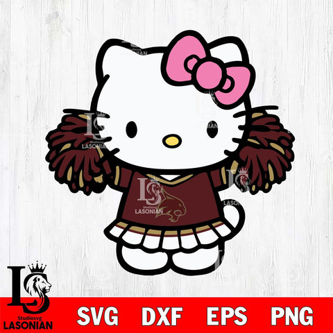 Texas State Bobcats Hello Kitty Cheerleader 3 Svg Eps Dxf Png File, Digital Download, Instant Download