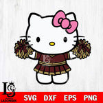 Texas State Bobcats Hello Kitty Cheerleader 9 Svg Eps Dxf Png File, Digital Download, Instant Download