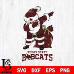 Texas State Bobcats Santa Claus Ugly Svg dxf eps png pdf file,NCAA svg,Digital Download,Cricut file