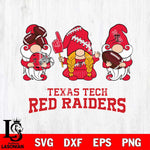 Texas Tech Red Raiders 3 Gnomes Football Svg Eps Dxf Png File, Digital Download, Instant Download