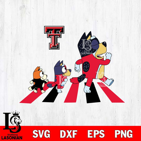 Texas Tech Red Raiders Bluey 6 Svg Eps Dxf Png File, Digital Download, Instant Download