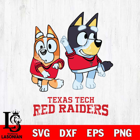 Texas Tech Red Raiders Bluey Chilli Mode Dance Svg Eps Dxf Png File, Digital Download, Instant Download