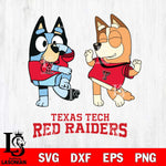 Texas Tech Red Raiders Bluey Chilli Sport Svg Eps Dxf Png File, Digital Download, Instant Download