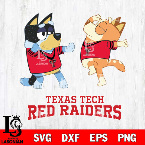 Texas Tech Red Raiders Bluey Dance Svg Eps Dxf Png File, Digital Download, Instant Download