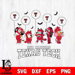 Texas Tech Red Raiders Bluey Halloween Spooky Svg Eps Dxf Png File, Digital Download, Instant Download