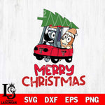 Texas Tech Red Raiders Bluey Merry Christmas Svg Eps Dxf Png File, Digital Download