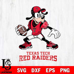 Texas Tech Red Raiders Goofy Disney, Svg Eps Dxf Png File, Digital Download