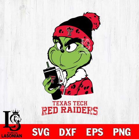 Texas Tech Red Raiders Grinch Bougie Leopard Svg Eps Dxf Png File, Digital Download, Instant Download