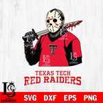 Texas Tech Red Raiders Jason Voorhees 11 Svg Eps Dxf Png File, Digital Download